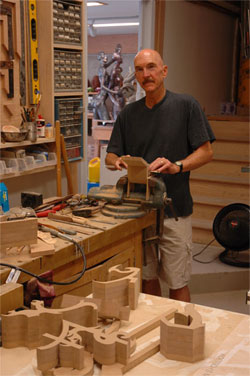 Geoffrey Koetsch working in his studio